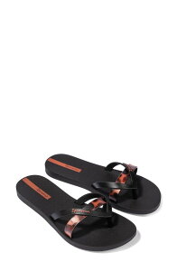 �C�p�l�} ���f�B�[�X �V���[�Y �T���_�� Ipanema Kirei Chic Flip Flop Black/ Brown Tile �u���b�N