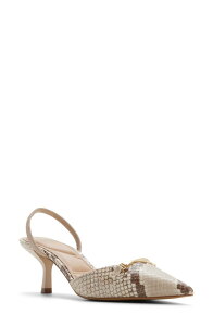 �A���h ���f�B�[�X �V���[�Y �q�[�� ALDO Lianya Slingback Pointed Toe Pump Brown Multi �u���E��