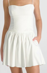 �t�����`�R�l�N�V���� ���f�B�[�X �{�g���X�J�[�g �~�j T�V���c �R�b�g�� French Connection Stretch Cotton Sateen Miniskirt Summer White �z���C�g