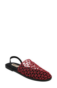 �~�A ���f�B�[�X �V���[�Y �T���_�� MIA Kairo Sandal Red Woven ���b�h