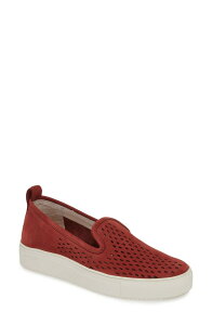 �u���b�N�X�g�[�� ���f�B�[�X �V���[�Y �X���b�|���E���[�t�@�[ �X�j�[�J�[ Blackstone RL68 Perforated Slip-On Sneaker Bordeaux