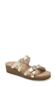 �i�I�g ���f�B�[�X �V���[�Y �q�[�� �T���_�� Naot Kate Rhinestone Buckle Sandal Radiant Gold Leather �S�[���h