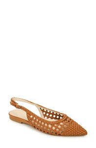 ���V�T���� ���f�B�[�X �V���[�Y �p���v�X �L���b�v Yosi Samra Vera Slingback Pointed Cap Toe Flat Whiskey