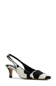 �A���h ���f�B�[�X �V���[�Y �q�[�� ALDO Gabrielle Calf Hair Slingback Pump White/ Black �z���C�g