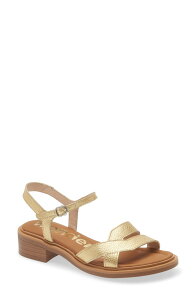 �����_�[�Y ���f�B�[�X �V���[�Y �q�[�� �T���_�� �A���N�� Wonders Ankle Strap Slide Sandal Max Oro