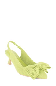 �^�n�� ���f�B�[�X �V���[�Y �q�[�� Tahari Lagoslingback Pump Citron