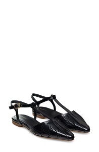 �}�O�i�[�j ���f�B�[�X �V���[�Y �p���v�X �A���N�� Magnanni Sionankle Strapointed Toe Flat Black �u���b�N
