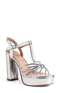 �^�b�`�A�b�v ���f�B�[�X �V���[�Y �q�[�� �v���b�g�t�H�[�� �T���_�� Touch Ups Tiara Platform Sandal Silver �V���o�[