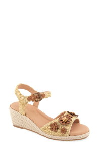 �W�F���g���\�E���Y ���f�B�[�X �V���[�Y �T���_�� �v���b�g�t�H�[�� �A���N�� Gentle Souls Gibson Espadrille Ankle Straplatform Wedge Sandal Natural Raffia