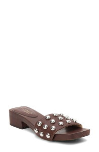 �R�R�i�b�c�o�C�}�b�e�V�B ���f�B�[�X �V���[�Y �q�[�� �T���_�� Coconuts by Matisse Fiora Studded Slide Sandal Choco