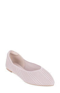�^�n�� ���f�B�[�X �V���[�Y �p���v�X Tahari Maldives Pointed Toe Flat Natural/ Pink �s���N