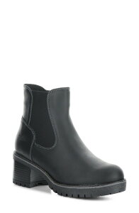 �{�X�A���h�R�[ ���f�B�[�X �V���[�Y �u�[�c�E���C���u�[�c Bos. & Co. Mercy Waterproof Zip Bootie Black Saddleather �u���b�N