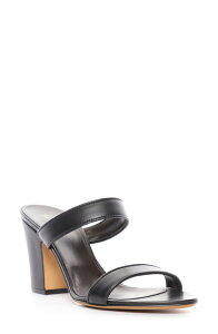 �U ���E ���f�B�[�X �V���[�Y �T���_�� �q�[�� The Row Awar Block Heel Sandal Black �u���b�N