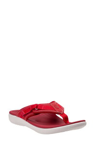 �����B�^���C�� ���f�B�[�X �V���[�Y �T���_�� Revitalign Yumi Northfork Flip Flop Samba Red ���b�h