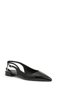 �u���[�m�}�O�� ���f�B�[�X �V���[�Y �p���v�X Bruno Magli Juliet Slingback Pointed Toe Flat Black Patent �u���b�N