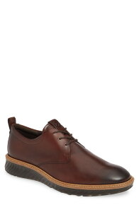 �G�R�[ �����Y �V���[�Y �I�b�N�X�t�H�[�h �_�[�r�[ ECCO ST.1 Hybrid Plain Toe Derby Cognac Leather