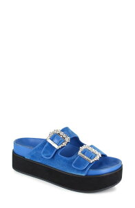 �W�W ���f�B�[�X �V���[�Y �T���_�� �v���b�g�t�H�[�� ZIGI Rosalinda Platform Slide Sandal Turquoise �^�[�R�C�Y
