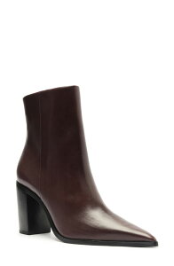 �V���b�c ���f�B�[�X �V���[�Y �u�[�c�E���C���u�[�c �q�[�� Schutz Mikki Pointed Toe Block Heel Bootie Brown �u���E��