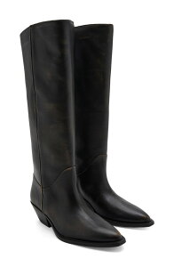�}���S ���f�B�[�X �V���[�Y �u�[�c�E���C���u�[�c ���U�[ MANGO Worn Look Leather Boot Brown �u���E��
