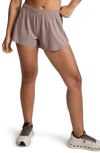 �r�����h���K ���f�B�[�X �{�g���X �n�[�t�p���c�E�V���[�c �V���[�g�p���c Beyond Yoga Solemate Run Shorts Rosey Taupe �g�[�v