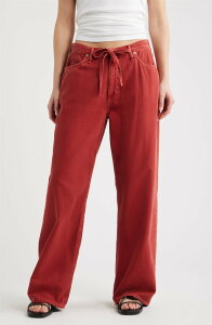 ���O�A���h�{�[�� ���f�B�[�X �{�g���X �f�j���p���c ���C�h���b�O �W�[���Y rag & bone Featherweight Phoebe Drawstring Wide Leg Jeansienna Stne