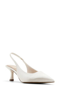 �A���h ���f�B�[�X �V���[�Y �q�[�� ALDO Kiarrah Slingback Pointed Toe Pump Cream �N���[��
