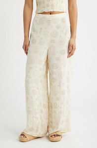 ���b�v�J�[�� ���f�B�[�X �{�g���X ���M���X ���C�h���b�O �p���c Rip Curl Catalina Island Wide Leg Pants Natural