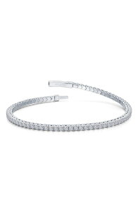 ���t�H�� ���f�B�[�X �A�N�Z�T���[ �u���X���b�g�E�o���O���E�A���N���b�g Lafonn Flexible Simulatediamond Tennis Bracelet Silver �V���o�[