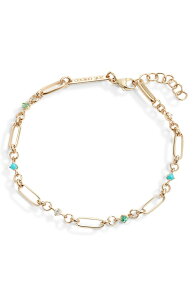 �]�[�V�b�R ���f�B�[�X �A�N�Z�T���[ �u���X���b�g�E�o���O���E�A���N���b�g Zo Chicco 14K Gold Alternating Mixed Stone & Diamond Medium Paperclip Rolo Chain Bracelet Yellow Gold �C�G���[