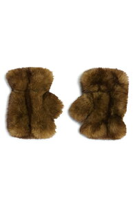 �A�p���X ���f�B�[�X �A�N�Z�T���[ ��� Apparis Ariel Pluche Faux Fur Fingerless Gloves Mink �~���N