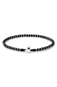 �~�A���T�C ���f�B�[�X �A�N�Z�T���[ �u���X���b�g�E�o���O���E�A���N���b�g Miansai Kato Beaded Bracelet Sterling Silver/ Onyx �V���o�[