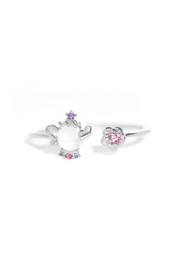 �K�[�� �Y�N���[ ���f�B�[�X �A�N�Z�T���[ �w�� Girls Crew x Disney Beauty & The Beast Mrs. Potts Ring Silver �V���o�[