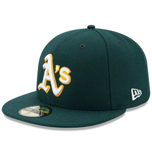 �j���[�G�� ���f�B�[�X �A�N�Z�T���[ �X�q Men's New Era Green Oakland Athletics Road Authenticollection Field 59FIFTY Performance Fitted Hat Green �O���[��