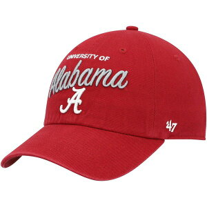 �t�H�[�e�B�[�Z�u�� ���f�B�[�X �A�N�Z�T���[ �X�q Women's '47 Crimson Alabama Crimson Tide Phoebe Clean Up Adjustable Hat Crimson �N�����]��