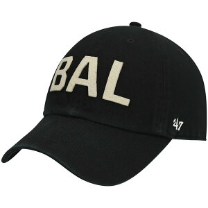 �t�H�[�e�B�[�Z�u�� ���f�B�[�X �A�N�Z�T���[ �X�q Women's '47 Black Baltimore Ravens Finley Clean Up Adjustable Hat Black �u���b�N