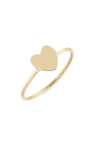�{�j�[ �����B ���f�B�[�X �A�N�Z�T���[ �w�� Bony Levy BLG 14K Gold Heart Stackable Ring Yg �S�[���h
