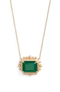 �y���������z �A���W�[ ���f�B�[�X �l�b�N���X�E�`���[�J�[ �A�N�Z�T���[ Dew Drop Carr Marine Pendant Dark Green