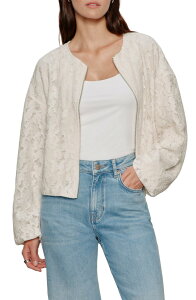 �T���N�`���A���[ ���f�B�[�X �A�E�^�[ �W���P�b�g�E�u���]�� ���[�X Sanctuary Leilace Bomber Jacket Collagen White �z���C�g