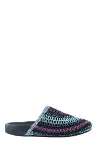 �U�T�b�N ���f�B�[�X �V���[�Y �T���_�� The Sak Bolinas Crochet Clog Shoe Lapistripe �X�g���C�v