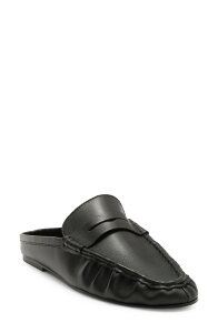 �X�e�B�[�u �}�f�� ���f�B�[�X �V���[�Y �X���b�|���E���[�t�@�[ Steve Madden Rafe Loafer Mule Black Leather �u���b�N