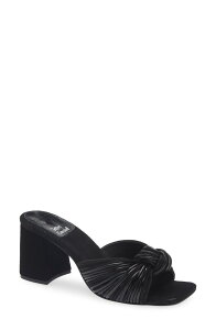 �W�F�t���[ �L�����x�� ���f�B�[�X �V���[�Y �q�[�� �T���_�� Jeffrey Campbell Melonger Slide Sandal Black Suede Combo �u���b�N
