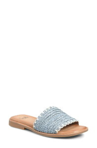 �G�X�G�t�G�t�e�B ���f�B�[�X �V���[�Y �T���_�� Sfft Elsa Slide Sandal Zante Blue �u���[