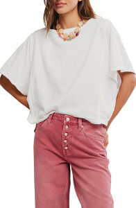 �t���[�s�[�v�� ���f�B�[�X �g�b�v�X T�V���c Free People Next Level Batwing Oversize T-Shirt Clean Ivory �A�C�{���[