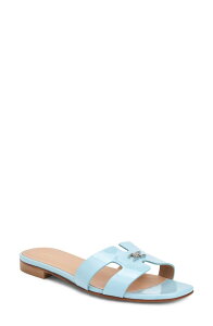 �u���[�m�}�O�� ���f�B�[�X �V���[�Y �T���_�� Bruno Magli Fina Slide Sandal Sky Blue Patent �u���[