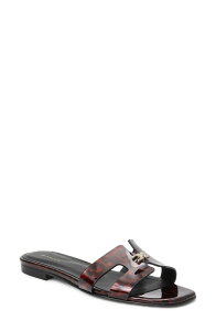 �u���[�m�}�O�� ���f�B�[�X �V���[�Y �T���_�� Bruno Magli Fina Slide Sandal Tortoise Patent