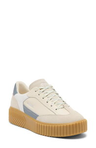 �\���� ���f�B�[�X �V���[�Y �X�j�[�J�[ �v���b�g�t�H�[�� SOREL Onave T-Toe Platform Sneaker Chalk/ Grey Ash �`���[�N