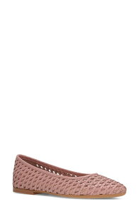 �t���C ���f�B�[�X �V���[�Y �p���v�X Frye Heather Woven Pointed Toe Flat Cameo Rose �w�U�[
