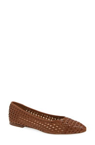 �t���C ���f�B�[�X �V���[�Y �p���v�X Frye Heather Woven Pointed Toe Flat Cinnamon. �w�U�[