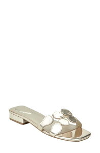 �o���h���[�m ���f�B�[�X �V���[�Y �T���_�� Bandolino Mayla Square Toe Slide Sandal Gold �S�[���h