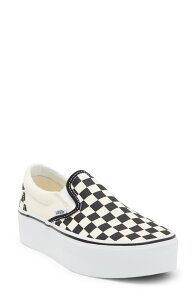 �o���Y ���f�B�[�X �V���[�Y �T���_�� �v���b�g�t�H�[�� Vans UA Classic Platform Slip-On Black Clas �u���b�N